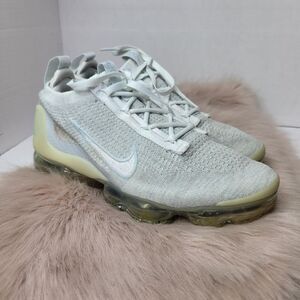 Nike Women Air VaporMax 2021 Flyknit ‘Phantom White Silver’ DJ9975-001 Size 8.5